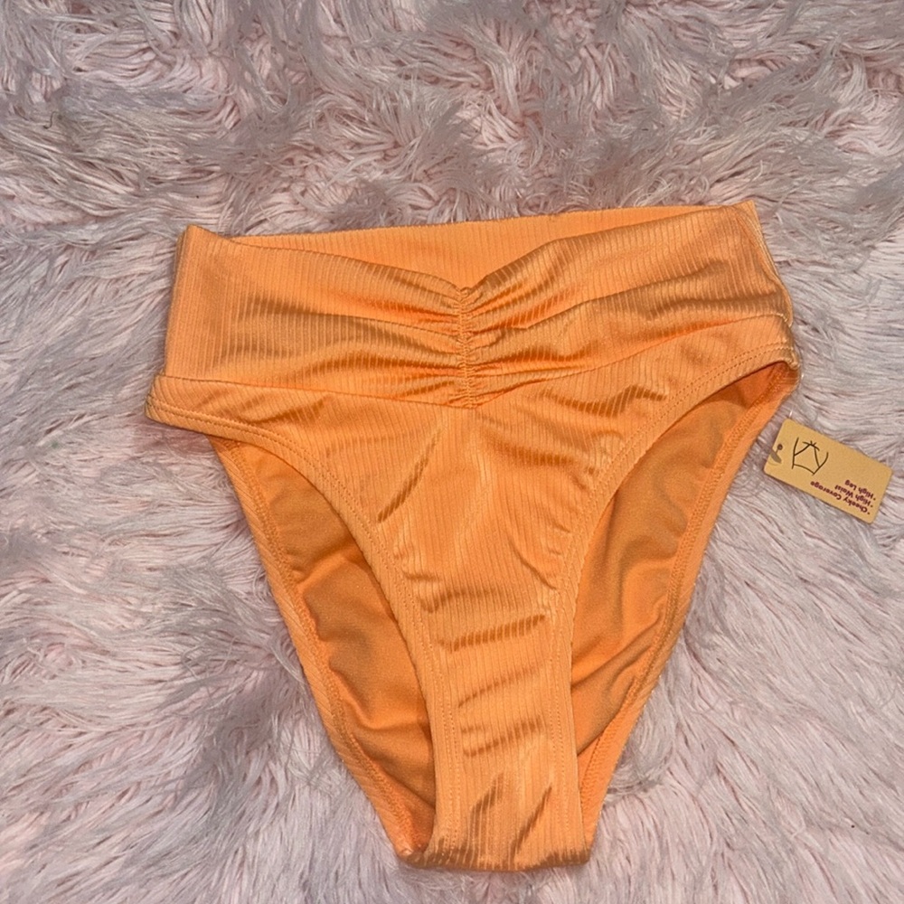 Ninety-Nine° Crossover High-Waisted Swim Bottoms NWT Sz XS